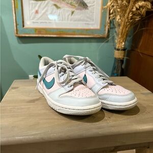 nike low mineral teal low dunks